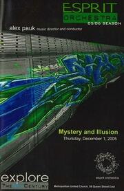 Mystery and illusion : [program]