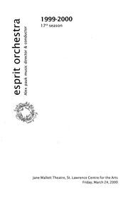 Esprit Orchestra : [program]