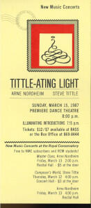 Tittle-ating light : [flyer]