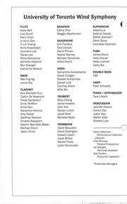 University of Toronto wind symphony