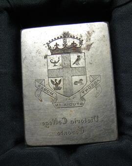 Victoria University crest zinc engraving plate